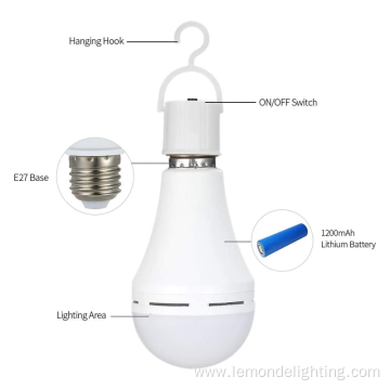 Battery Operated Rechargeable Emergency LED Bulbs E27 B22